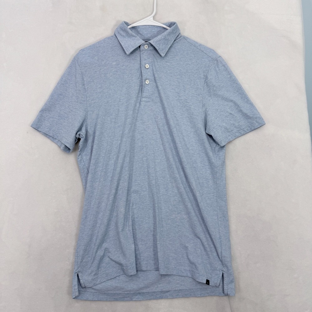 Faherty Movement Polo Shirt Mens M Blue Stretch Preppy Casual